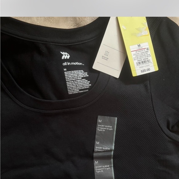 All in Motion Women's Classic Black Short Sleeve Tee - Picture 3 of 3